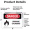 Signmission Propane Cylinders Danger Sign, Vinyl Decal, 5in W x 3.5in L, 2PK OS-2PACK-DS-D-35-L-1538 - alternate 7
